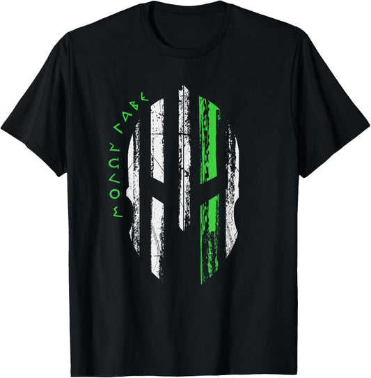 Non-Hodgkins Lymphoma Awareness - Spartan Warrior Helmet T-Shirt - T-Shirt | Black