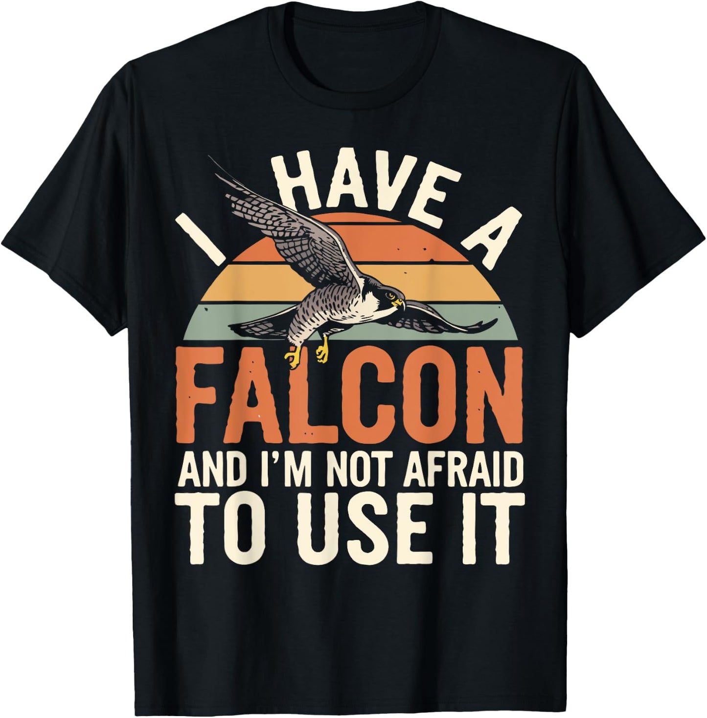 Falconer Peregrine Falcon Falconry T-Shirt - T-Shirt | Black
