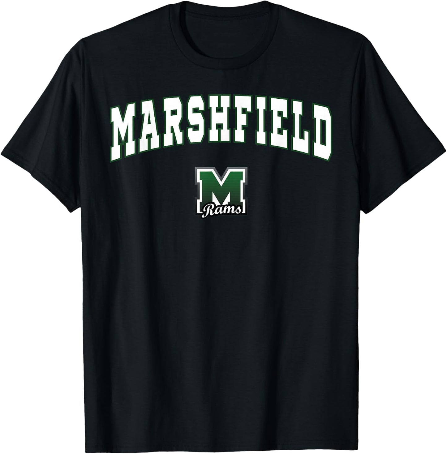 Marshfield High School Rams T-Shirt - T-Shirt | Black