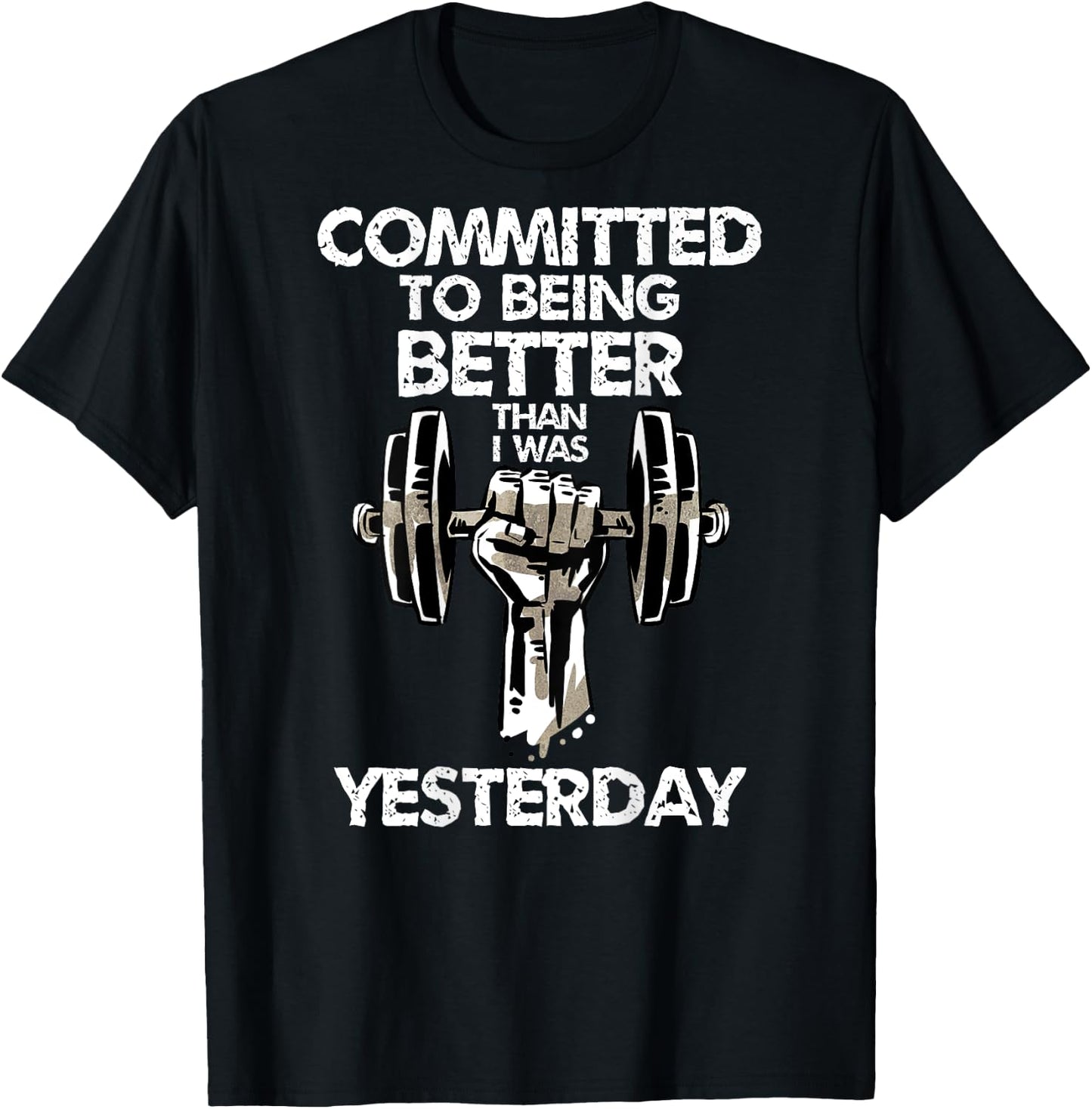 Weightlifting Fitness T-Shirt - T-Shirt | Black