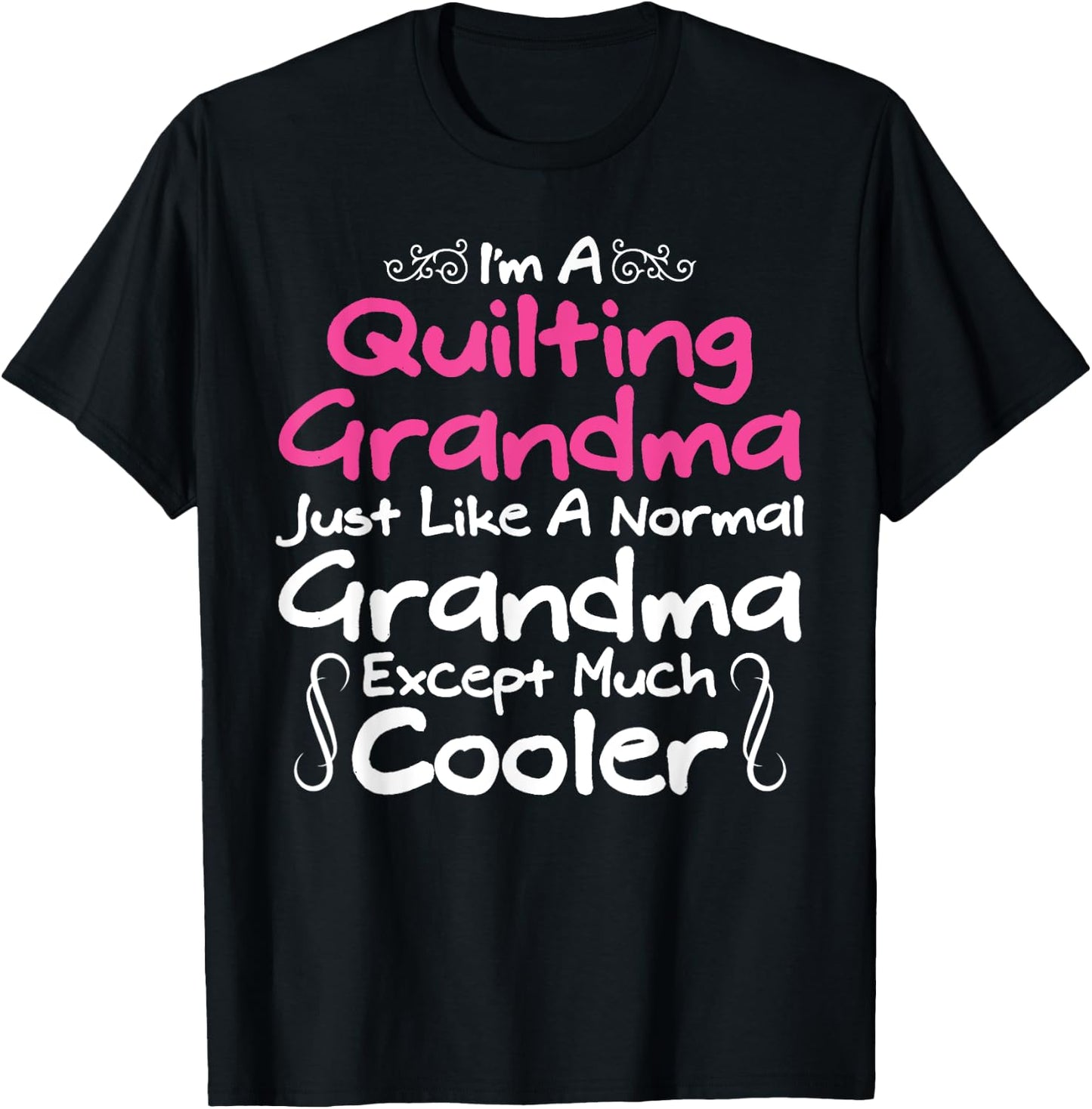 Quilt Shirts Quilting Grandma Yarn Women Hobby Quilter T-Shirt - T-Shirt | Black