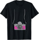 Fake Tourist Camera - Funny Holiday Vacation Photographer Small T-Shirt - T-Shirt | Black