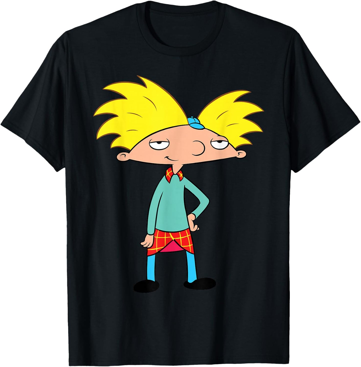 Nickelodeon Hey Arnold Character T-Shirt - T-Shirt | Black