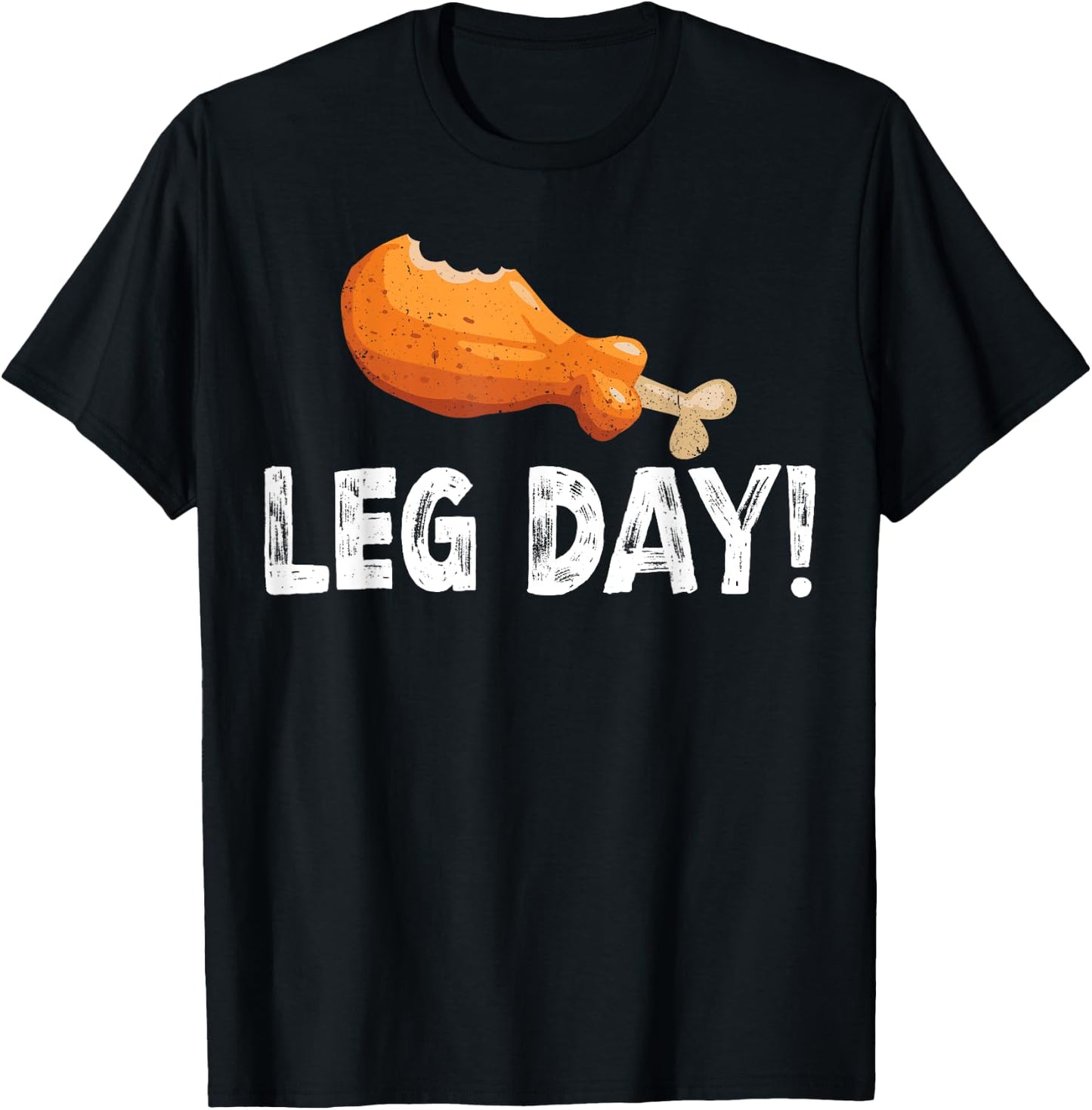 It's Leg Day Funny Thanksgiving Workout Men Women T-Shirt - T-Shirt | Black