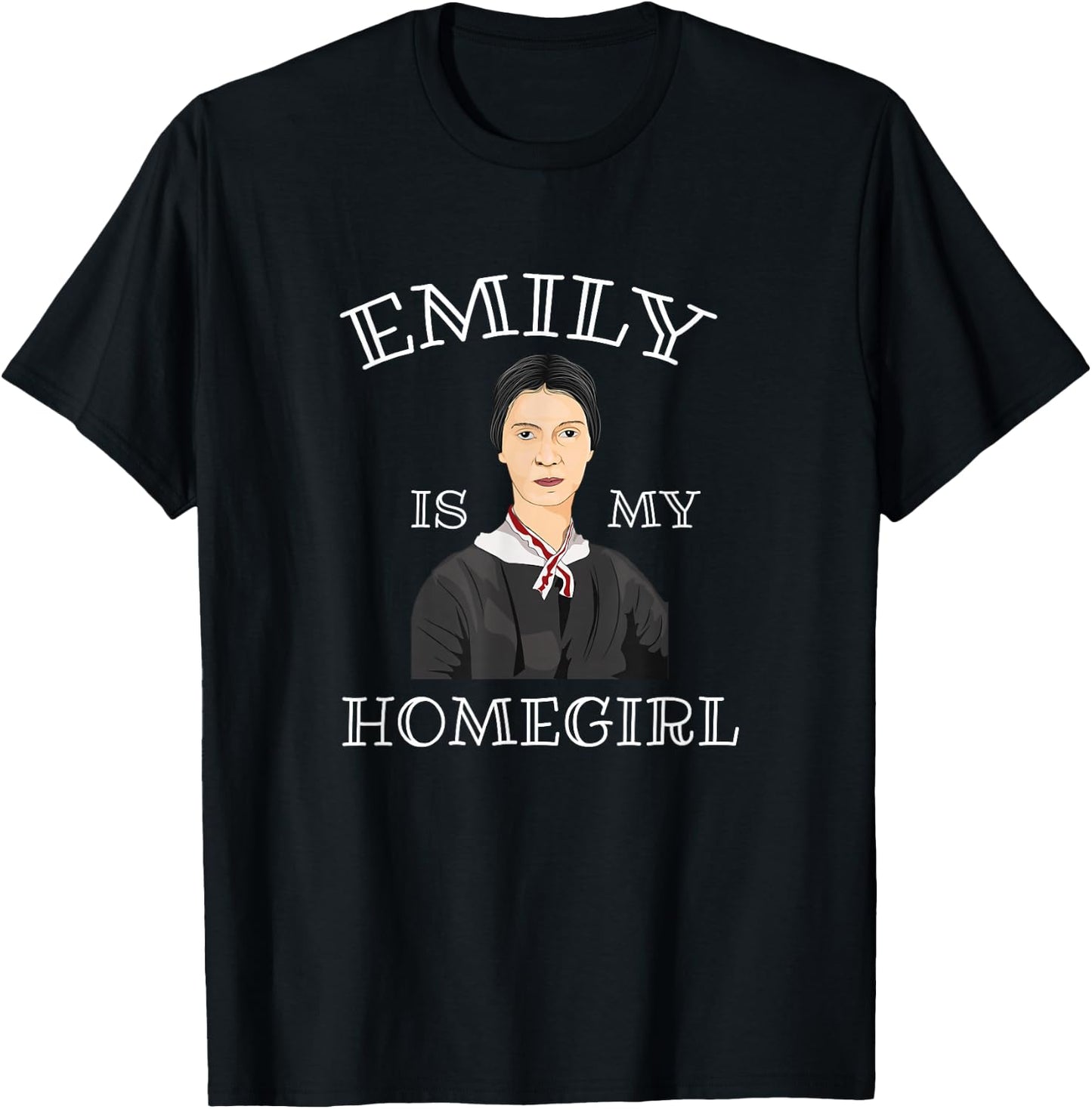 Cute Funny Emily Dickinson Poet Literature Shirt T-Shirt - T-Shirt | Black