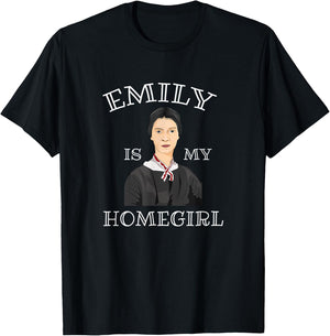 Cute Funny Emily Dickinson Poet Literature Shirt T-Shirt - T-Shirt | Black