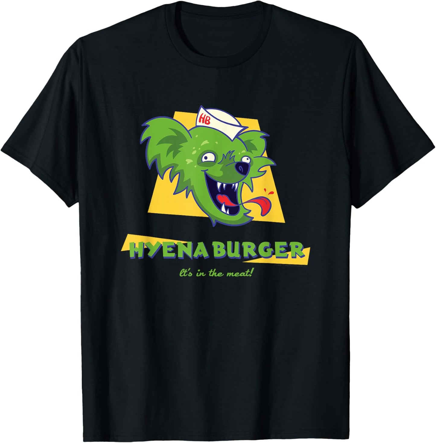 12 Monkeys Hyena Burger Comfortable - Official T-Shirt - T-Shirt | Black