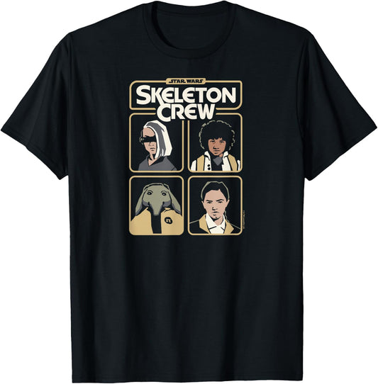 Star Wars - Skeleton Crew Grid T-Shirt - T-Shirt | Black