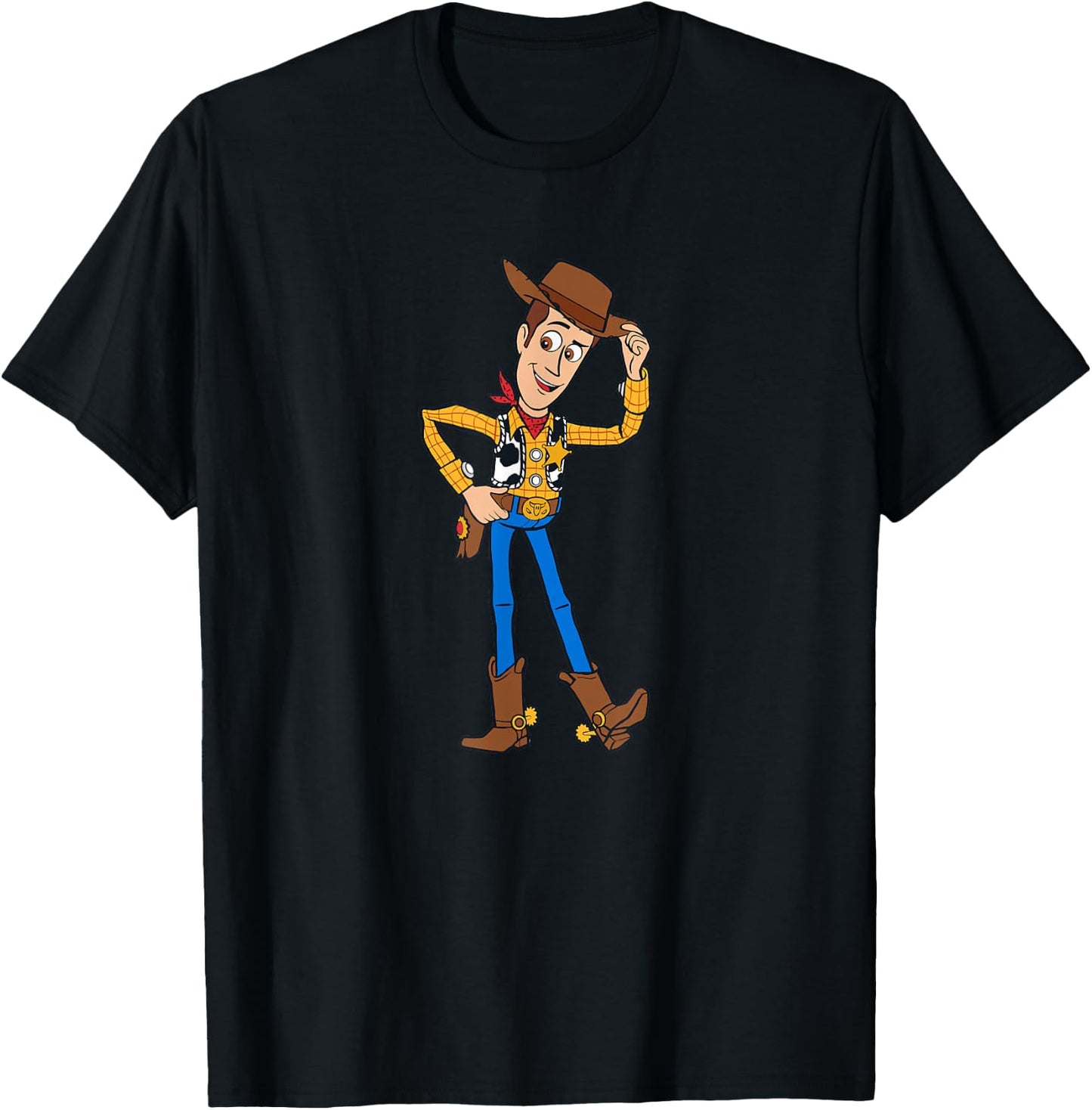 Disney Pixar Toy Story 4 Hello Woody Cowboy T-Shirt - T-Shirt | Black