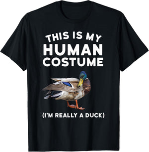 Mallard Duck Shirt - This is My Human Costume Duck T-Shirt - T-Shirt | Black