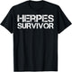 Herpes Survivor T-Shirt - T-Shirt | Black