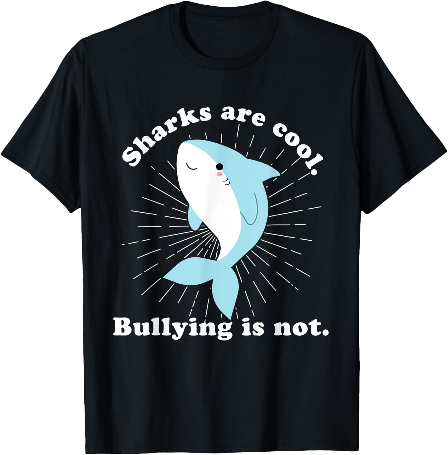 Sharks Are Cool Bullying Is Not Anti Bullying Unity Day Kids T-Shirt - T-Shirt | Black