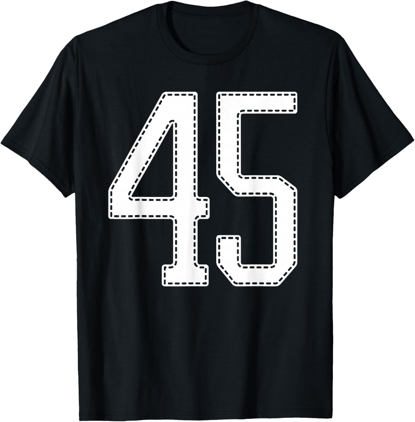 Official Team League #45 Jersey Number 45 Sports Jersey T-Shirt - T-Shirt | Black