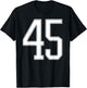 Official Team League #45 Jersey Number 45 Sports Jersey T-Shirt - T-Shirt | Black