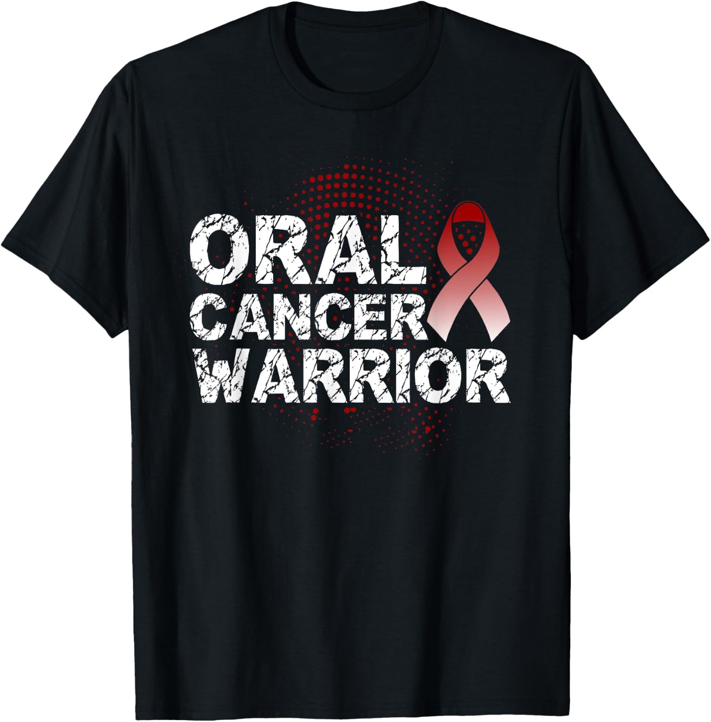 Oral Cancer Warrior, Oral Cancer Awareness T-Shirt - T-Shirt | Black