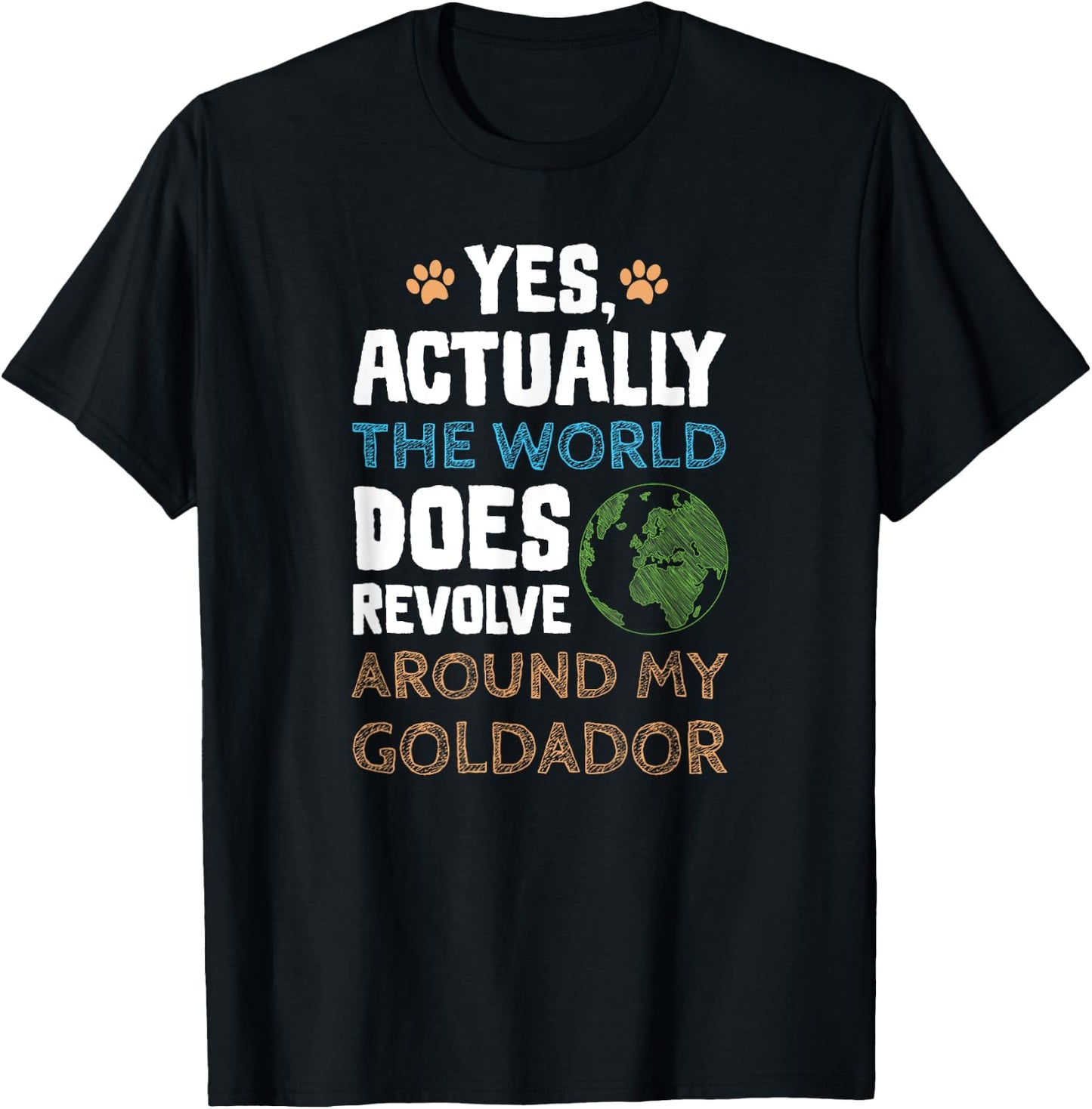 Funny Goldador Dog Gifts Men Women T-Shirt - T-Shirt | Black