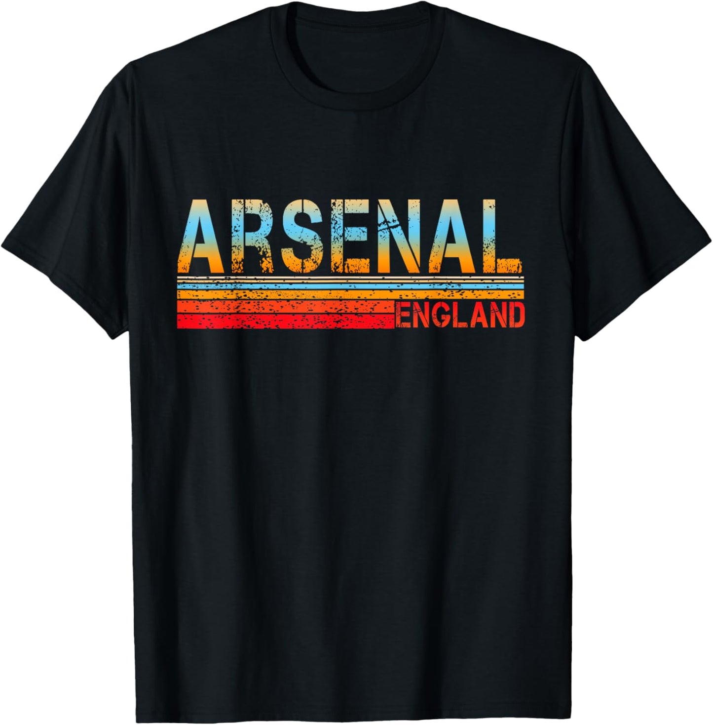 Love Heart Arsenal Grunge Vintage Style Black Arsenal T-Shirt - T-Shirt | Black