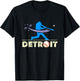 Distressed Tiger Mascot Baseball Detroit Player Paw T-Shirt - T-Shirt | Black