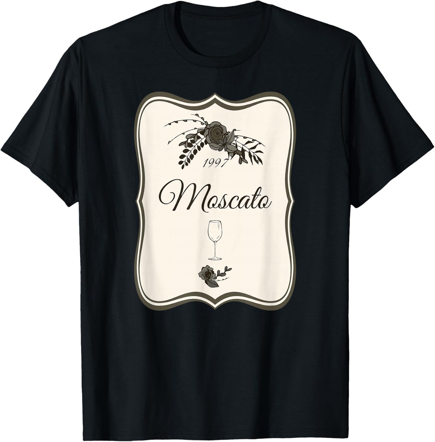 Cute Wine Bottle Halloween Costume Shirt 1997 Label Moscato T-Shirt - T-Shirt | Black