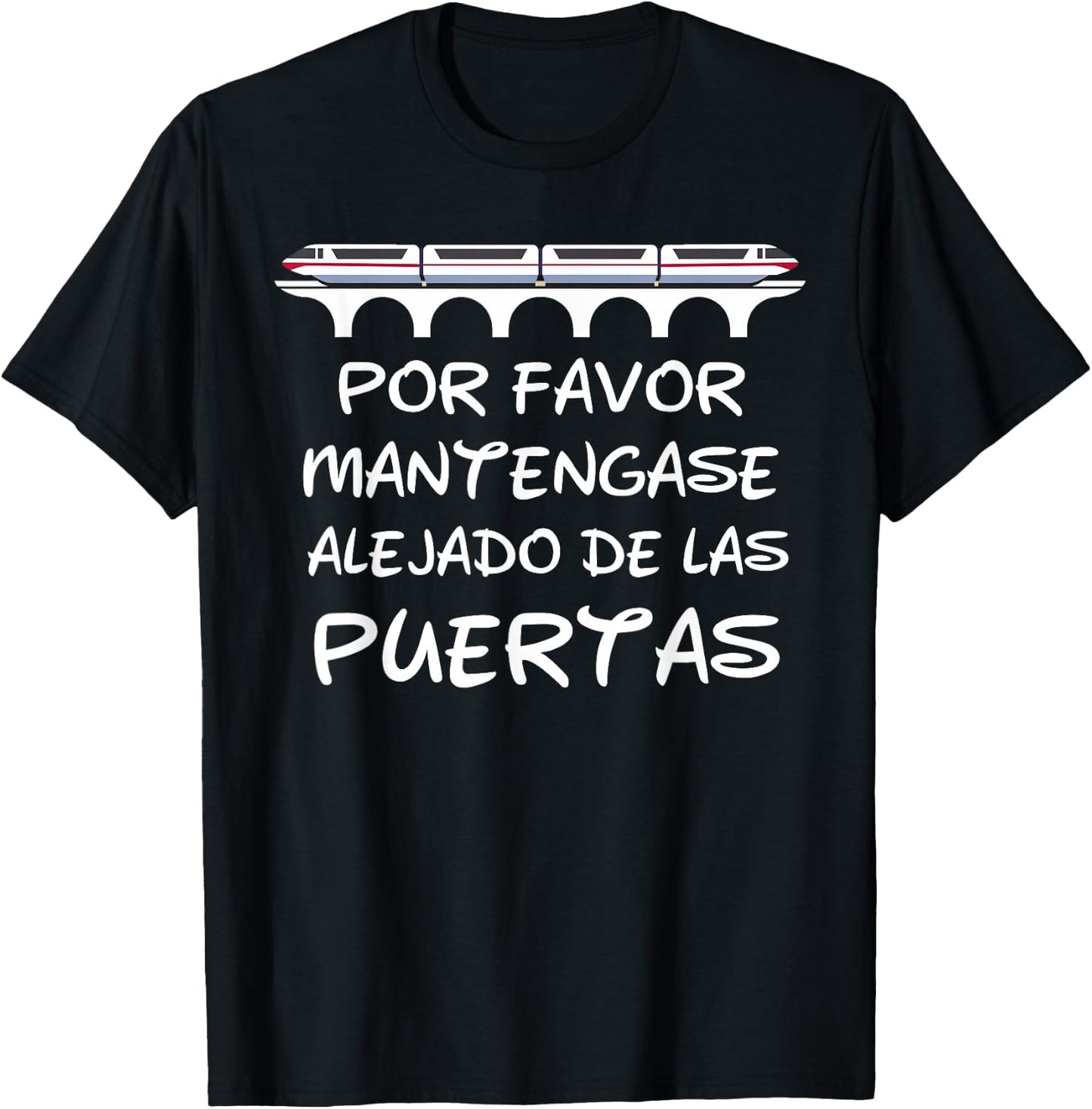 Stand Clear of The Doors Monorail Shirt Matching Vacation T-Shirt - T-Shirt | Black