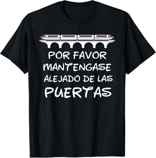 Stand Clear of The Doors Monorail Shirt Matching Vacation T-Shirt - T-Shirt | Black