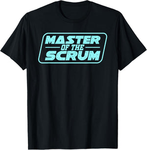 Master of Scrum Agile Project Management Funny Gift Shirt T-Shirt - T-Shirt | Black