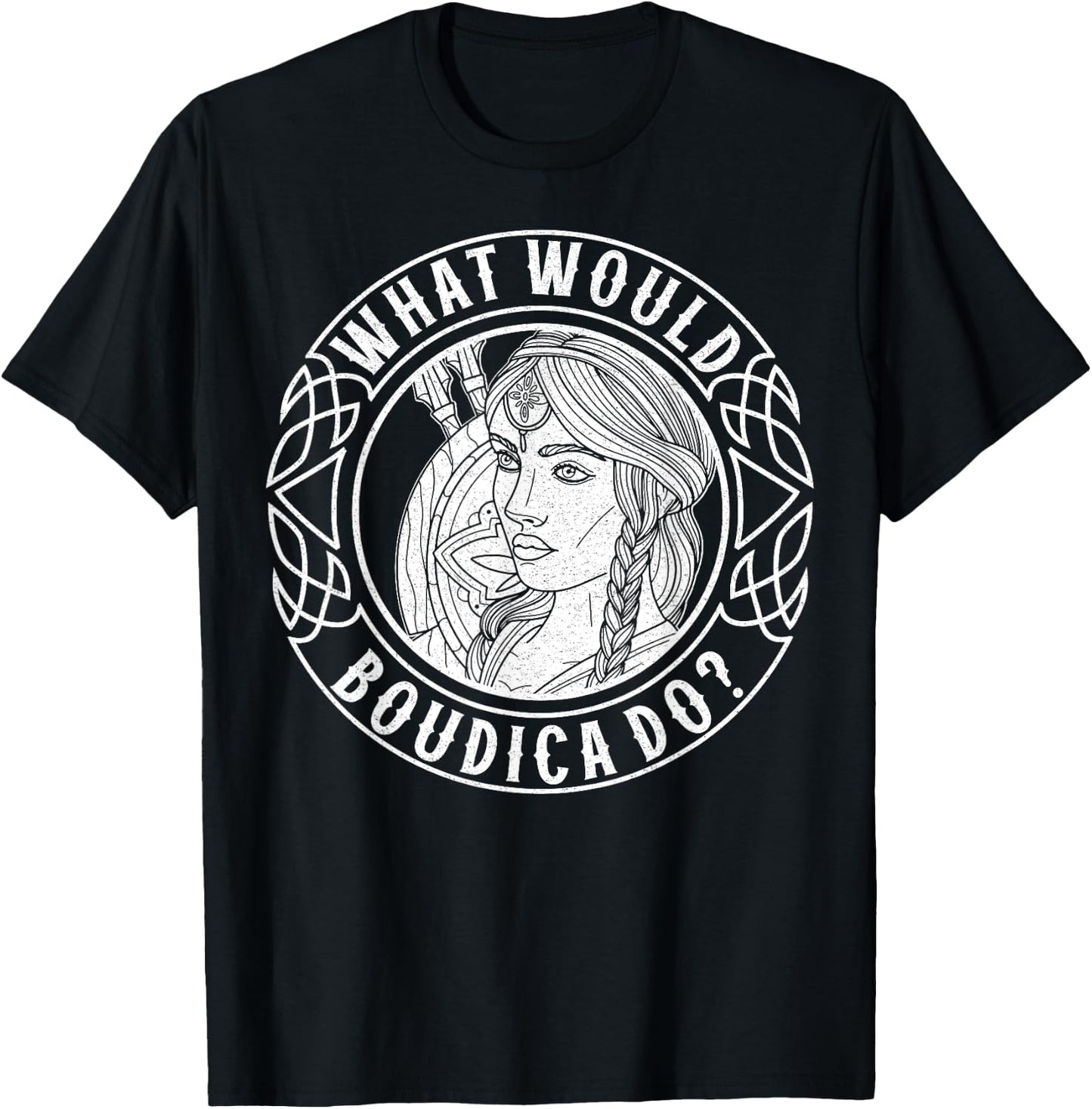 Boudica Irish Britain national souvenir ancestry Norse T-Shirt - T-Shirt | Black