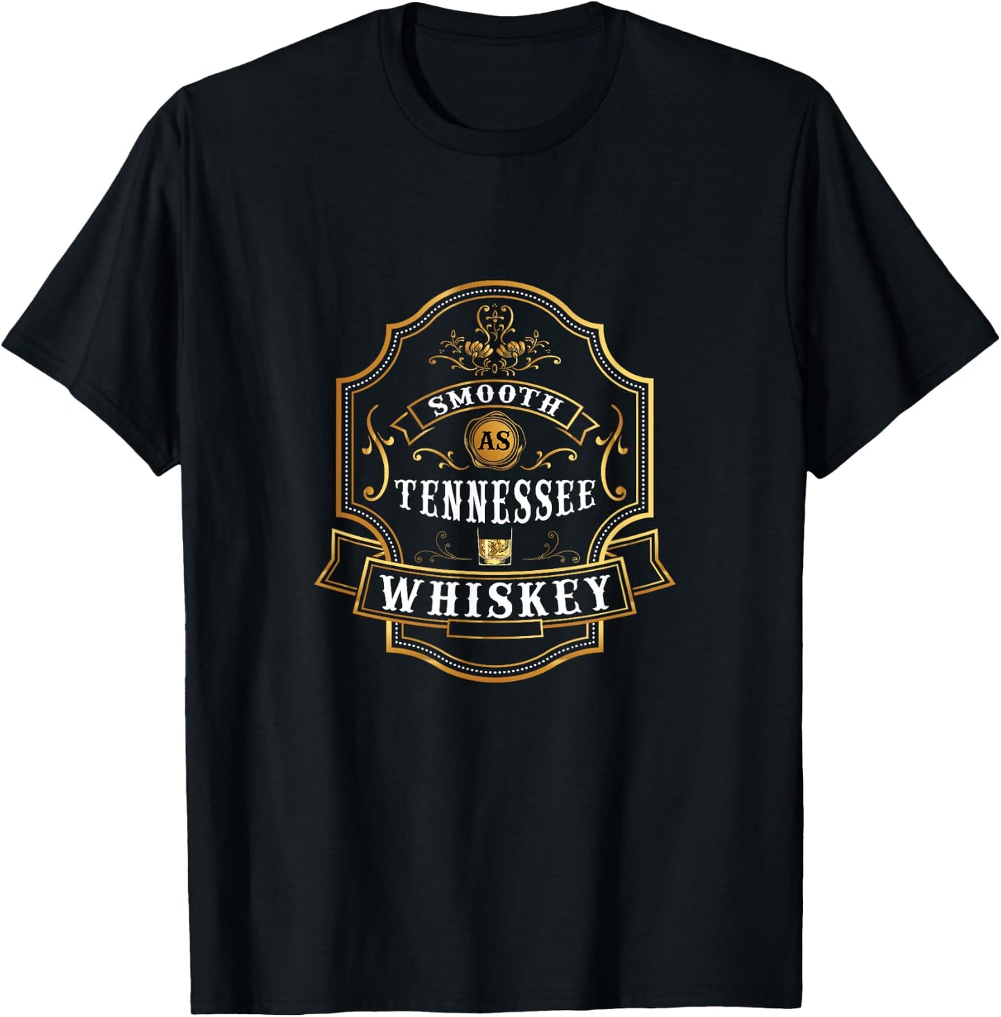 Smooth As Tennessee Whiskey Drinking Buddy Gift T-Shirt - T-Shirt | Black