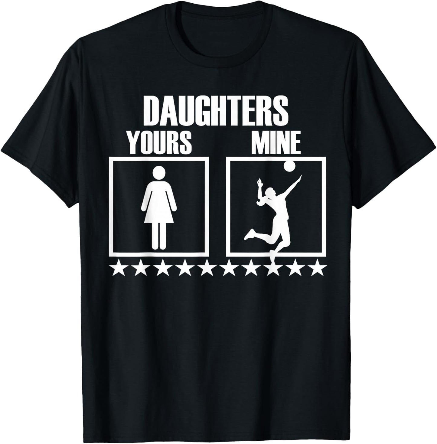 Volleyball Mom and Dad Gift Volleyball Parents Men Women T-Shirt - T-Shirt | Black