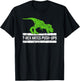 Cool Graphic T-Rex hates Push-Ups Dinosaur Funny Gym T-Shirt - T-Shirt | Black