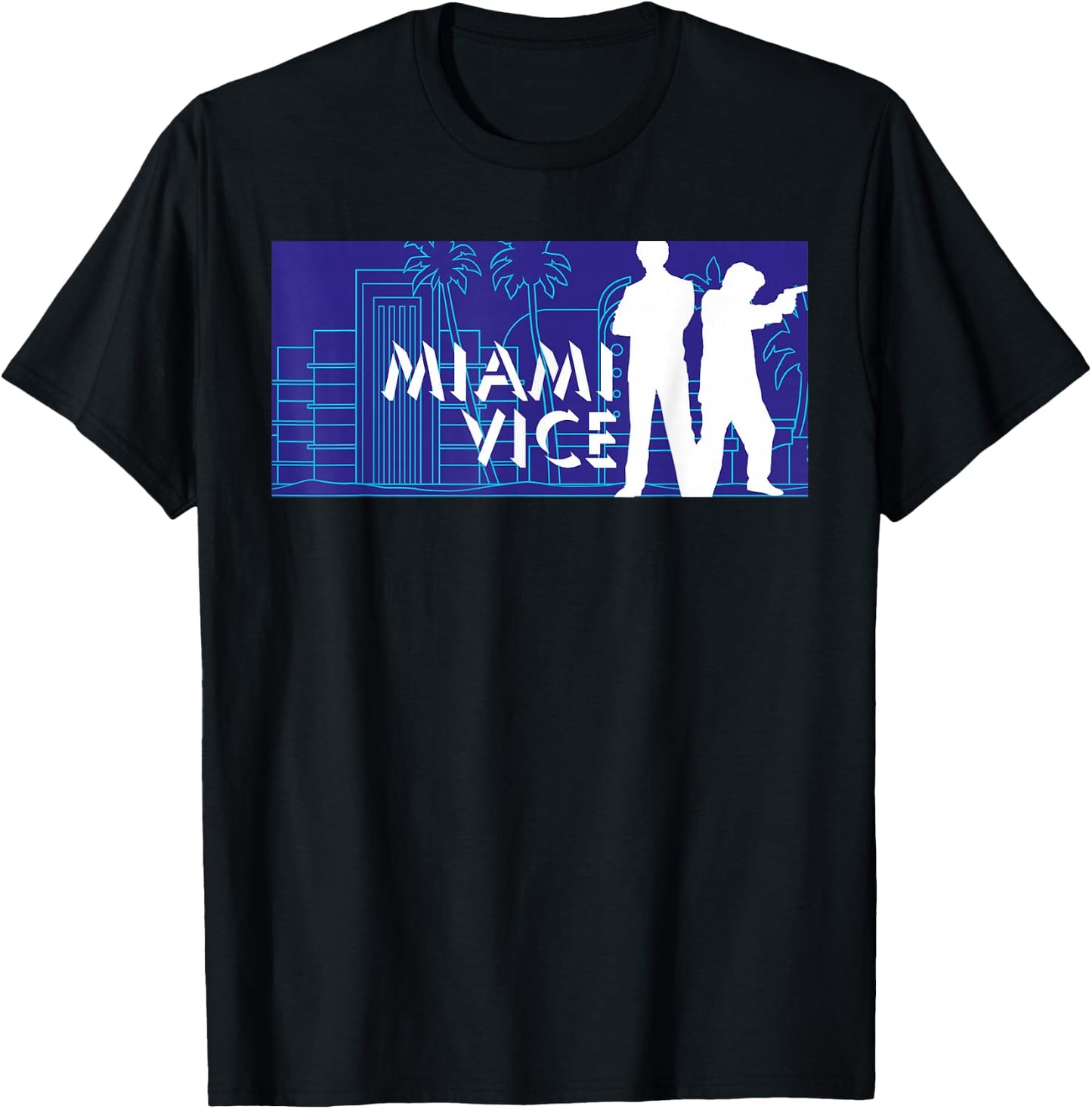 Miami Vice Classic Billboard T-Shirt - T-Shirt | Black