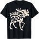 Daddy Moose Fathers Day Men Dad Papa Family Matching Vintage T-Shirt - T-Shirt | Black