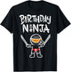 Birthday Ninja T-Shirt - T-Shirt | Black
