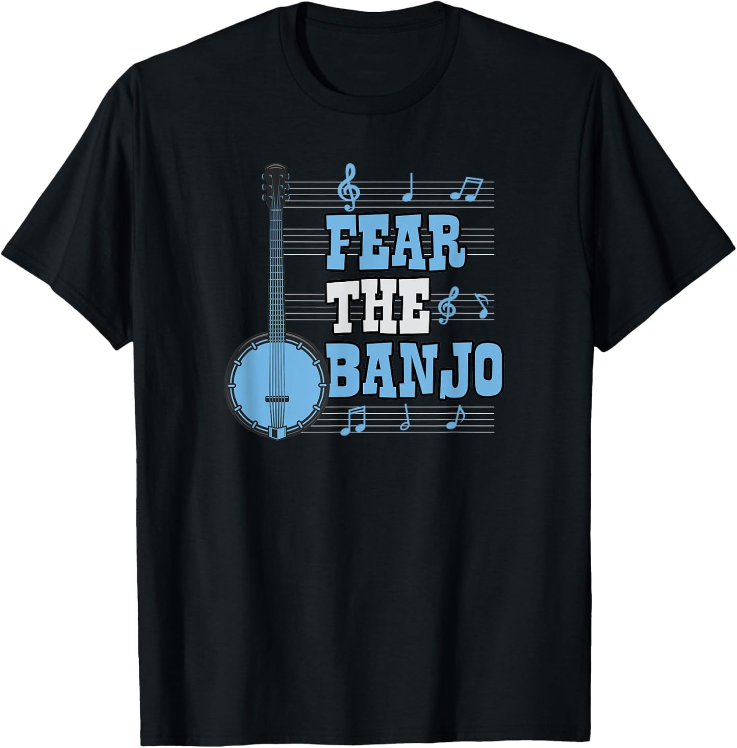 Fear The Banjo T-Shirt - T-Shirt | Black