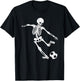 Soccer Skeleton Halloween Men Boys Soccer Player Halloween T-Shirt - T-Shirt | Black