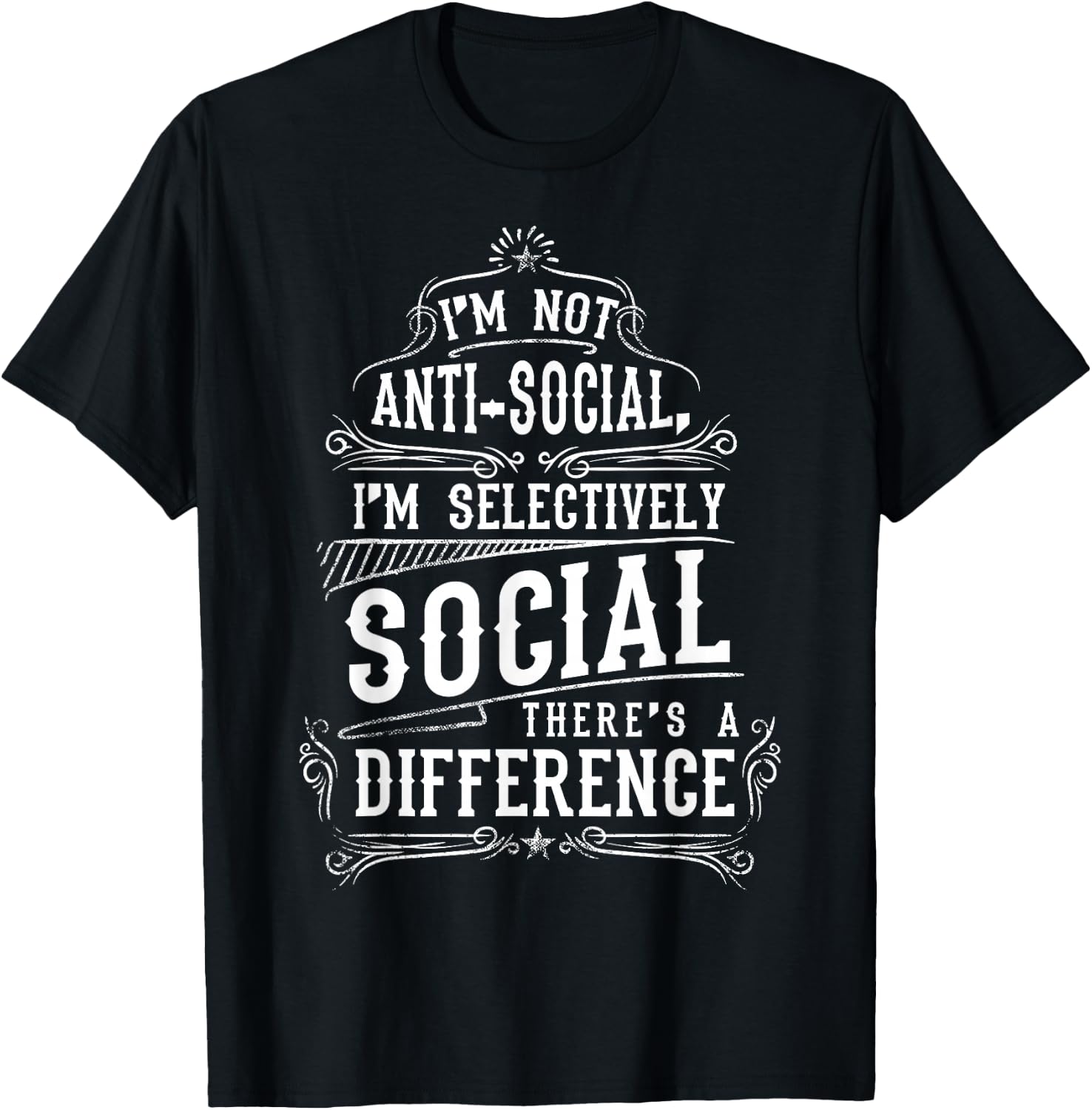 I am not Antisocial Club T-Shirt - T-Shirt | Black
