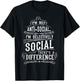 I am not Antisocial Club T-Shirt - T-Shirt | Black
