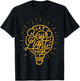 Let your light shine - Light bulb Graphic T-Shirt - T-Shirt | Black