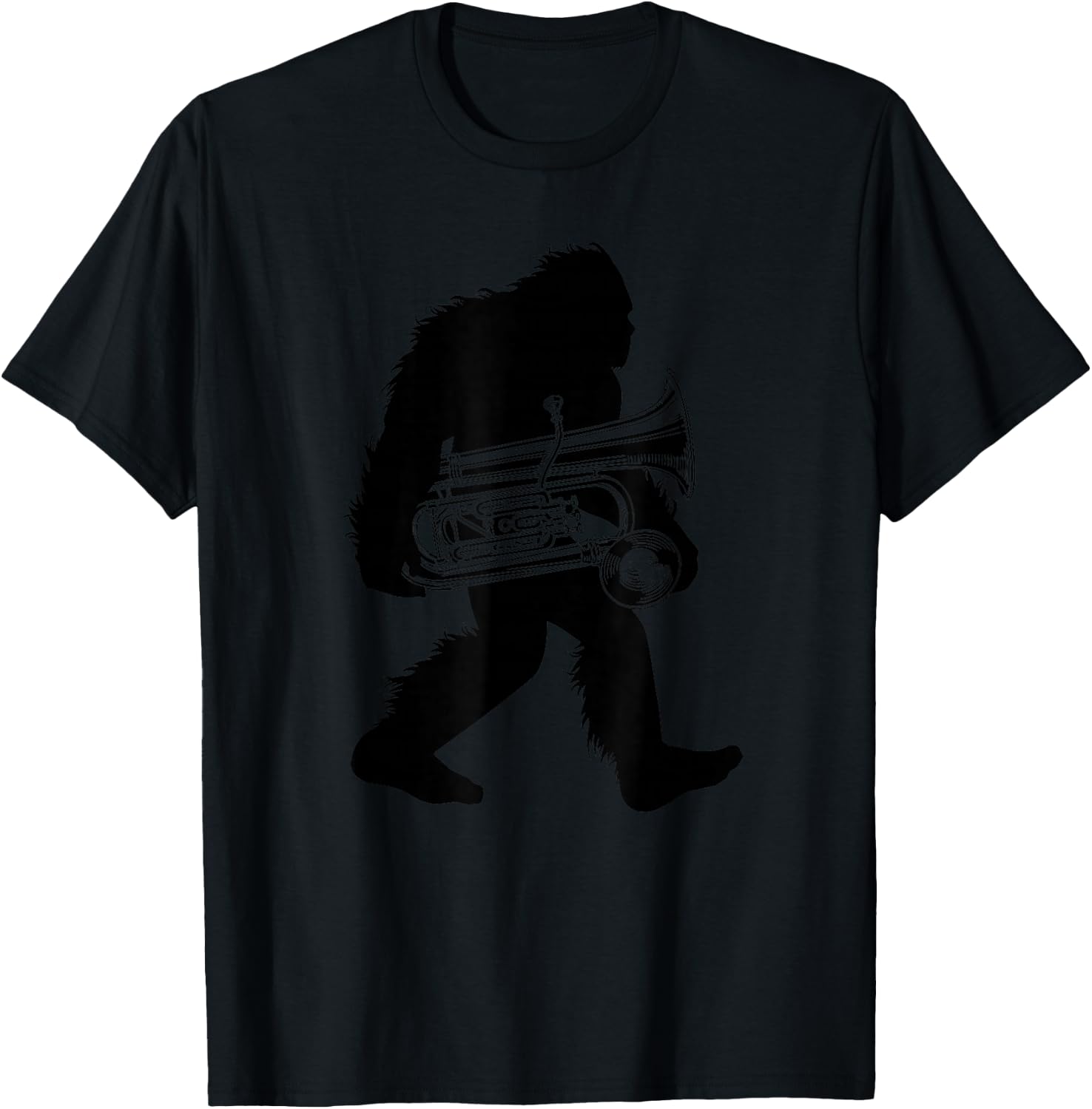 Bigfoot Euphonium , Instrument Sasquatch Apparel T-Shirt - T-Shirt | Black