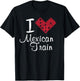 I Heart Mexican Train Shirt Dominoes Game Shirt T-Shirt - T-Shirt | Black