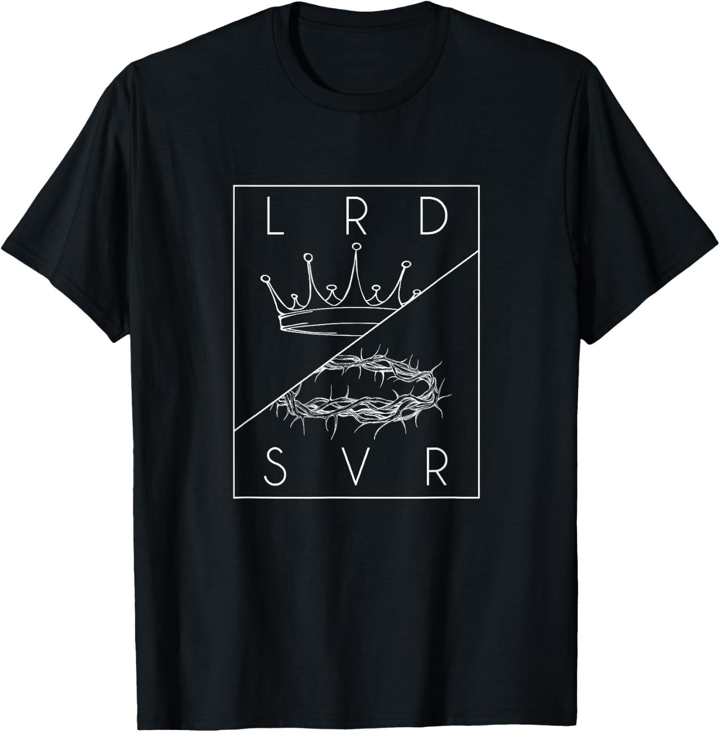 Jesus Christian Lord & Savior graphic T-Shirt - T-Shirt | Black