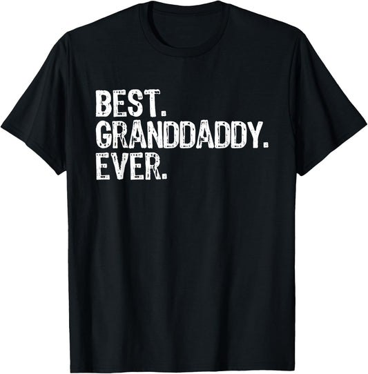 Best Granddaddy Ever Funny Cool Grandpa T-Shirt - T-Shirt | Black