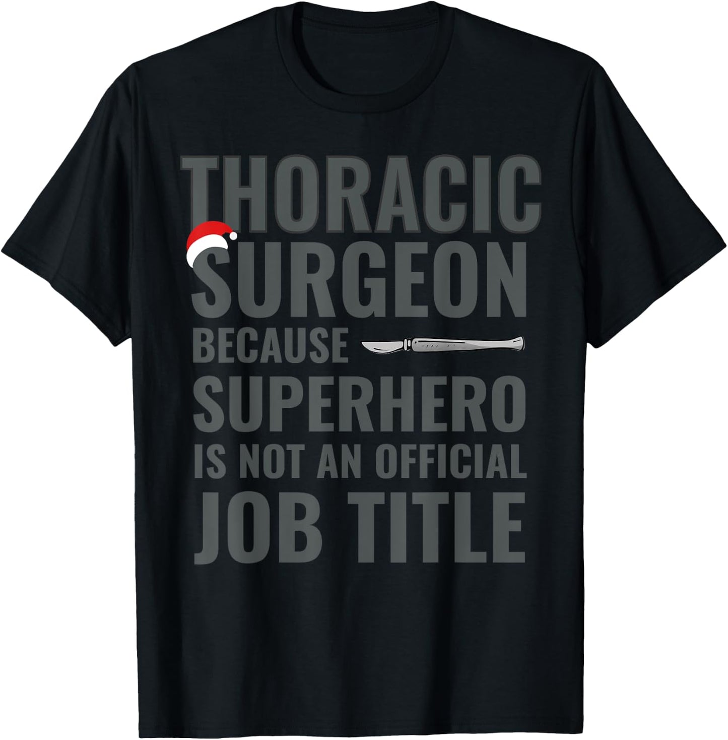 Thoracical Surgeon Superhero Scalpel Gift Docs T-Shirt - T-Shirt | Black