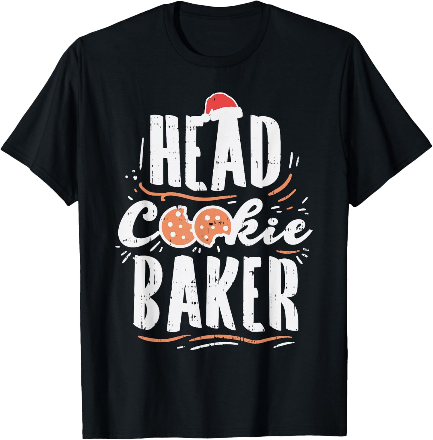 Head Cookie Baker Matching Family Christmas Pajama Kids PJ T-Shirt - T-Shirt | Black