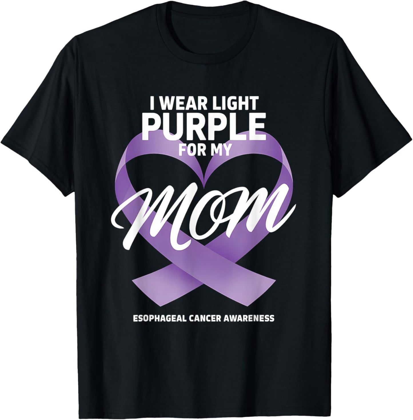 Esophageal Cancer Awareness Esophageal Mom T-Shirt - T-Shirt | Black