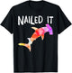 hammerhead Shark Nailed it shirt gift men women T-Shirt - T-Shirt | Black