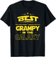 Best Grampy in the Galaxy Shirt Fathers Day Gift, Grampy T-Shirt - T-Shirt | Black
