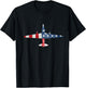 U-2 Dragon Lady Spy Plane American Flag Military T-Shirt - T-Shirt | Black