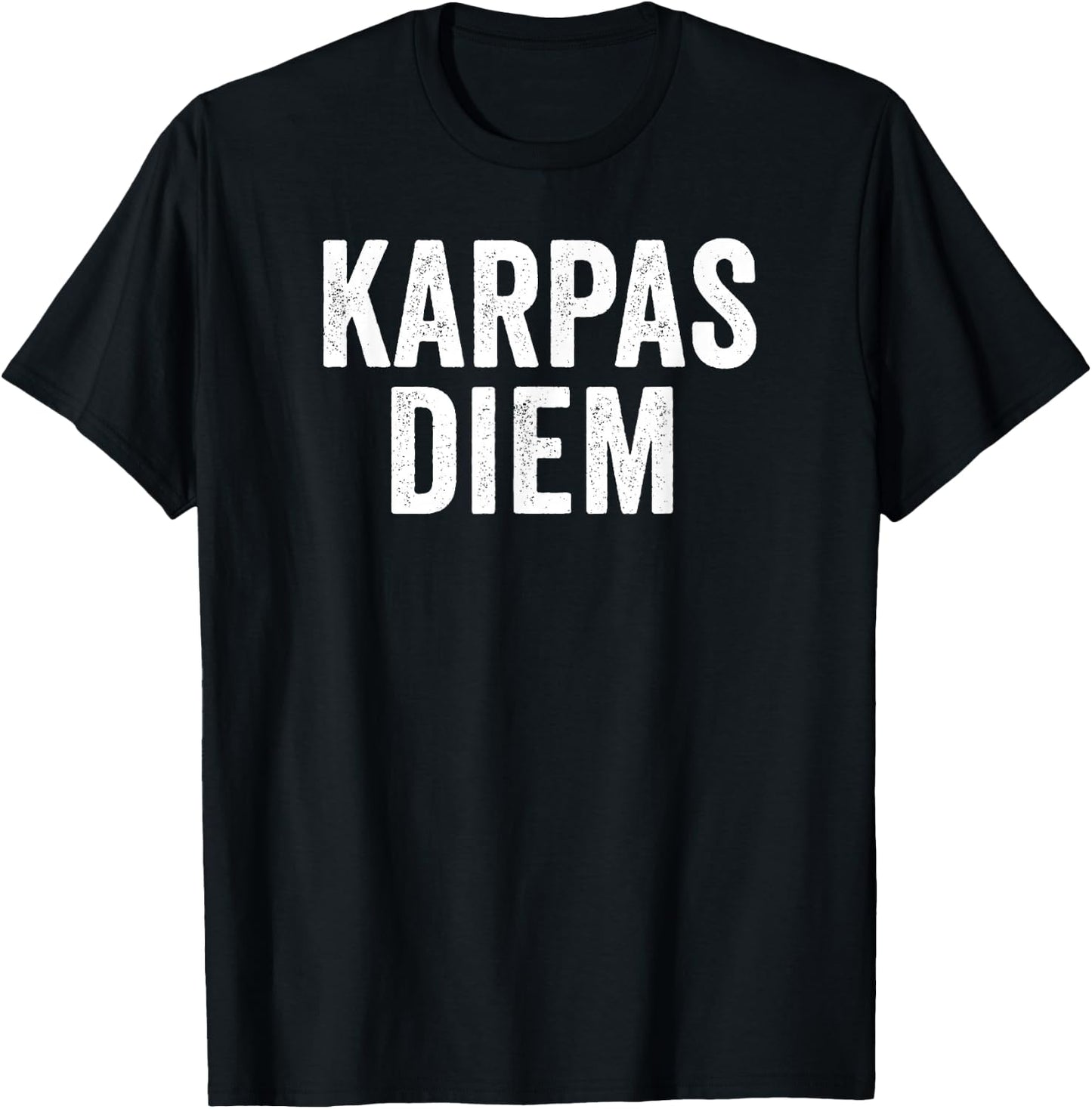 Karpas Diem Carpe Diem Pun Funny Passover Saying Meme T-Shirt - T-Shirt | Black