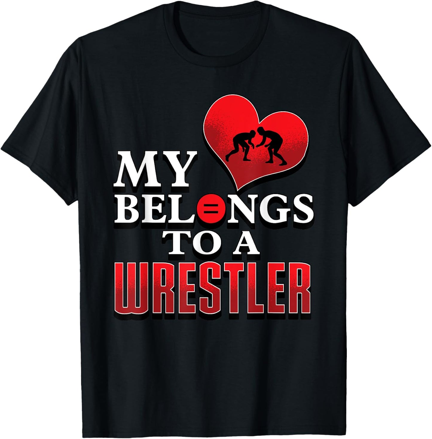 Wrestling Shirts For Girlfriends Mom Coach Grandma Gift T-Shirt - T-Shirt | Black